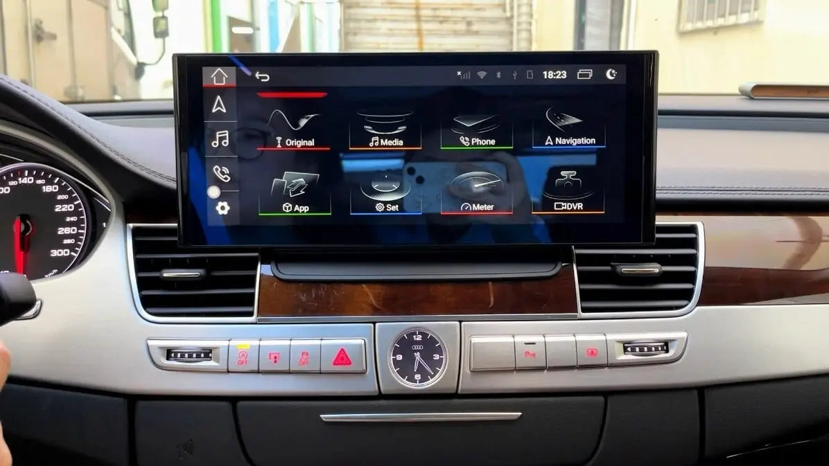 12.3" For Audi A8 S8 D3 D4 2002-2018 AERISAUTO for Apple Android screen and  Android Auto Aerisauto