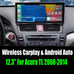 12.3" for Acura TL 2008-2014 Android 13 AERISAUTO for Apple Android screen and  Android Auto Aerisauto