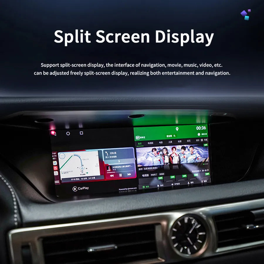 12.3''For Lexus GS Series 2012-2020 Android 14.0 AERISAUTO for Apple Android screen and  Android Auto