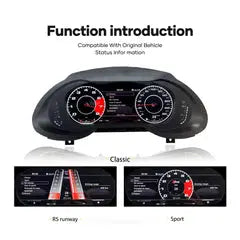 12.3''For Audi A4 S4 RS4 A5 Q5 S5 RS5 2008-2021 AERISAUTO for LCD Digital Dashboard Cluster Aerisauto