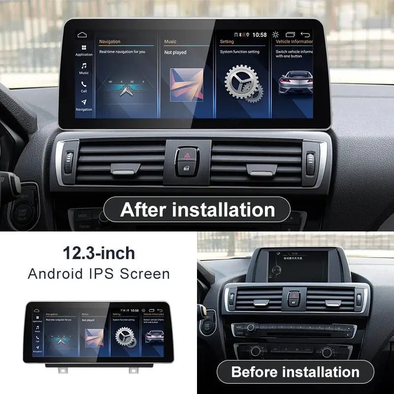 12.3''For BMW 1series F20 F21 Snapdragon 665 NBT AERISAUTO for Apple Android screen and  Android Auto Aerisauto