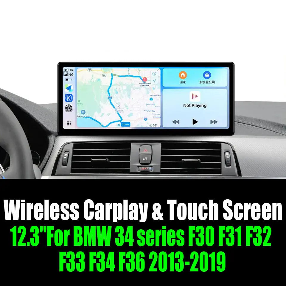 12.3''For BMW 3/4 series F30 F31 F32 F33 F34 F36 2013-2019 AERISAUTO for Apple Android screen and  Android Auto Aerisauto