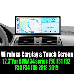 12.3''For BMW 3/4 series F30 F31 F32 F33 F34 F36 2013-2019 AERISAUTO for Apple Android screen and  Android Auto Aerisauto
