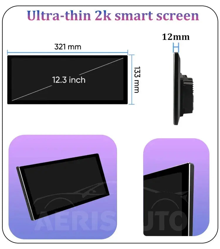 12.3''For BMW 3/4 series F30 F31 F32 F33 F34 F36 2013 - 2019 Android 14 AERISAUTO for Apple Android screen and  Android Auto Aerisauto