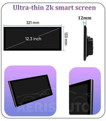 12.3''For BMW 3/4 series F30 F31 F32 F33 F34 F36 2013 - 2019 Android 14 AERISAUTO for Apple Android screen and  Android Auto Aerisauto