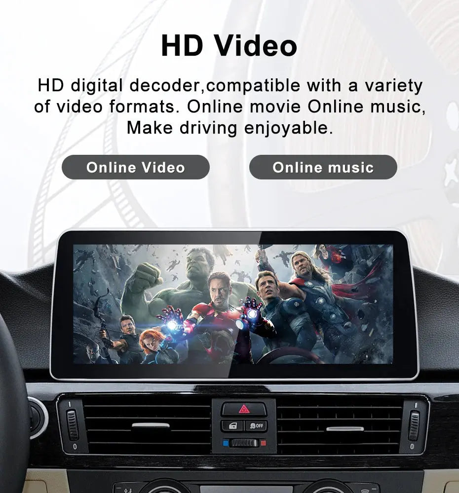 12.3''For BMW 3series E90 E91 5 series E60 E61 CCC CIC Android 13 AERISAUTO for Apple Android screen and  Android Auto Aerisauto