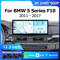 12.3''For BMW 5 Series F10 F11 CIC NBT 2011-2017 AERISAUTO for Apple Android screen and  Android Auto Aerisauto