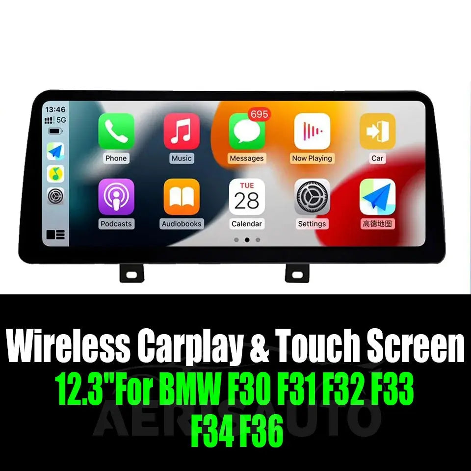 12.3''For BMW F30 F31 F32 F33 F34 F36 AERISAUTO for Apple Android screen and  Android Auto Aerisauto