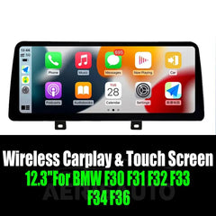12.3''For BMW F30 F31 F32 F33 F34 F36 AERISAUTO for Apple Android screen and  Android Auto Aerisauto