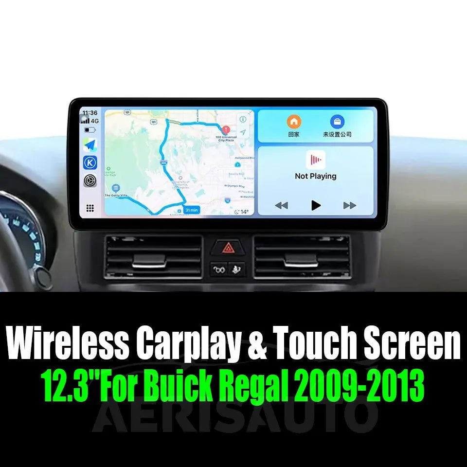 12.3''For Buick Regal 2009-2013 AERISAUTO for Apple Android screen and  Android Auto Aerisauto