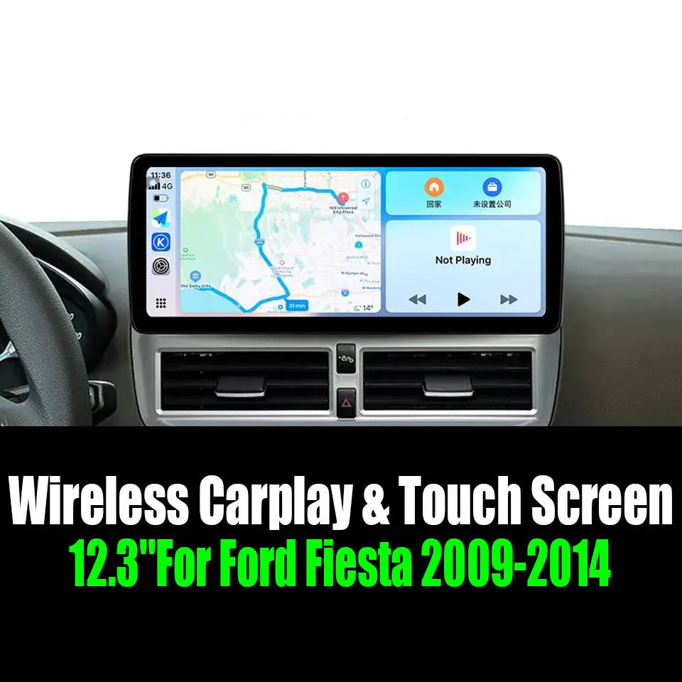 12.3''For Ford Fiesta 2009-2014 AERISAUTO for Apple Android screen and  Android Auto Aerisauto