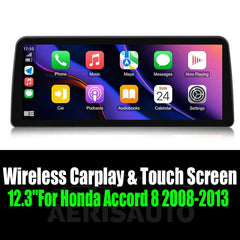 12.3''For Honda Accord 8 2008-2013 AERISAUTO for Apple Android screen and  Android Auto Aerisauto