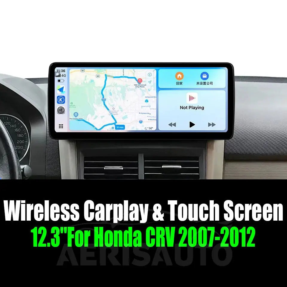 12.3''For Honda CRV 2007-2012 AERISAUTO for Apple Android screen and  Android Auto Aerisauto
