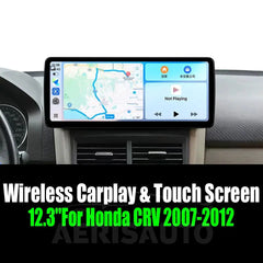 12.3''For Honda CRV 2007-2012 AERISAUTO for Apple Android screen and  Android Auto Aerisauto