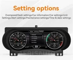 12.3"For Jeep Wrangler 2018-2023 AERISAUTO for LCD Digital Dashboard Cluster Aerisauto