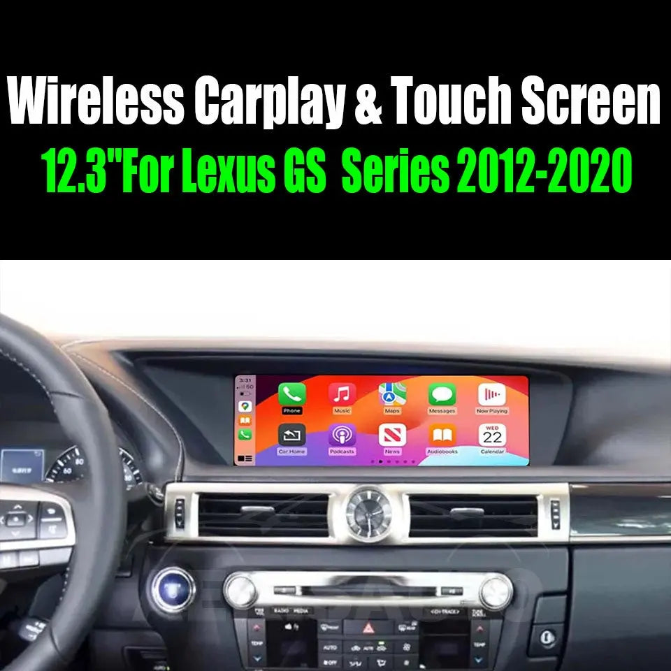 12.3''For Lexus GS Series 2012-2020 Android 14.0 AERISAUTO for Apple Android screen and  Android Auto My Store