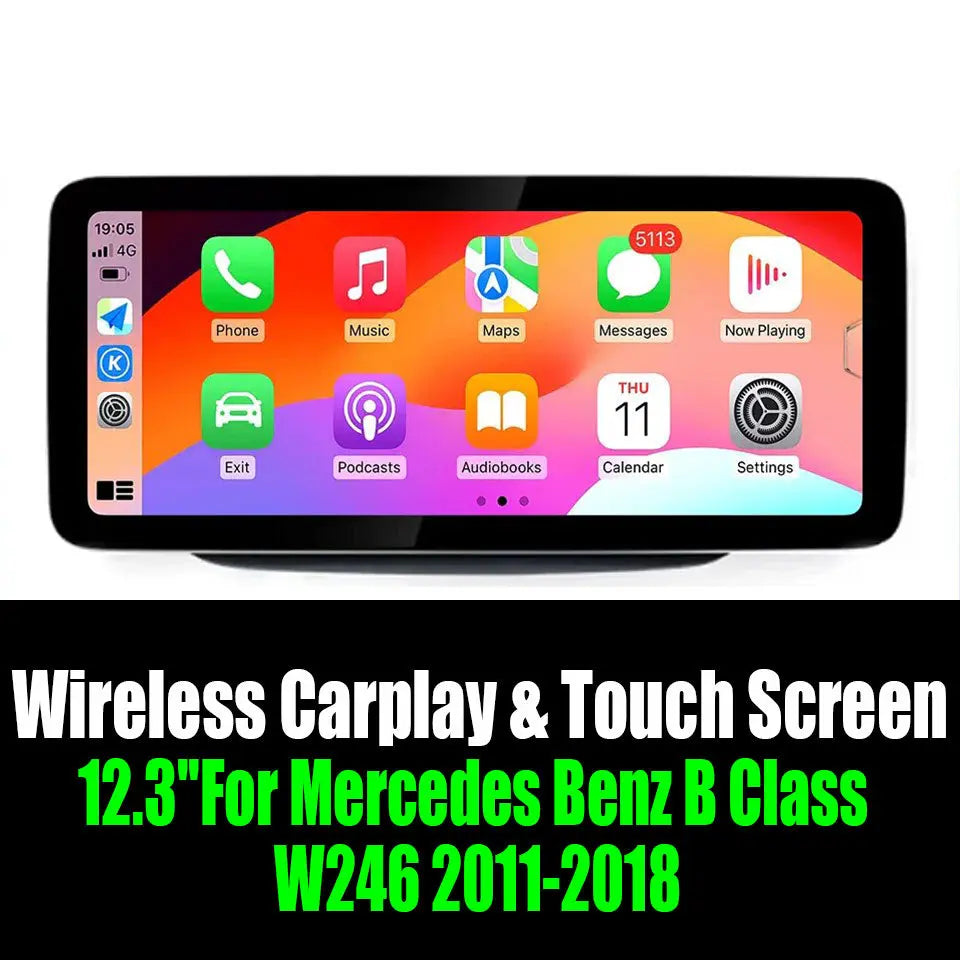 12.3''For Mercedes Benz B Class W246 2011-2018 AERISAUTO for Apple Android screen and  Android Auto Aerisauto