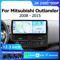 12.3''For Mitsubishi Outlander 2008-2015 AERISAUTO for Apple Android screen and  Android Auto Aerisauto