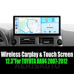 12.3''For TOYOTA RAV4 2007-2012 AERISAUTO for Apple Android screen and  Android Auto Aerisauto