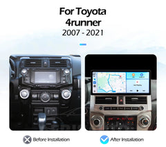 12.3''For Toyota 4runner 2007 - 2021 AERISAUTO for Apple Android screen and  Android Auto Aerisauto