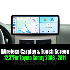12.3''For Toyota Camry 2006 - 2011 AERISAUTO for Apple Android screen and  Android Auto Aerisauto