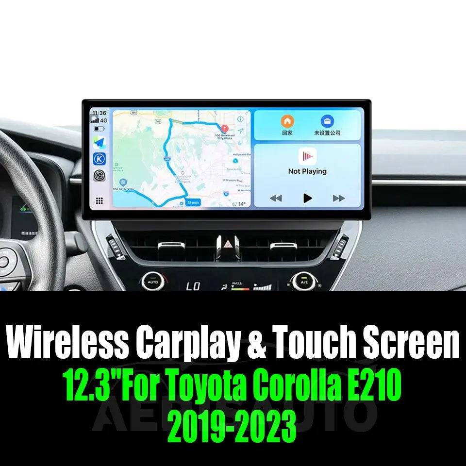 12.3''For Toyota Corolla E210 2019-2023 AERISAUTO for Apple Android screen and  Android Auto Aerisauto