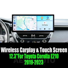 12.3''For Toyota Corolla E210 2019-2023 AERISAUTO for Apple Android screen and  Android Auto Aerisauto
