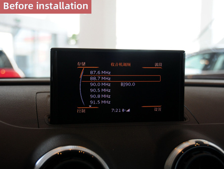 10.25" For Audi 2013-2020 AERISAUTO Wireless Apple Carplay Android screen and  Android Auto