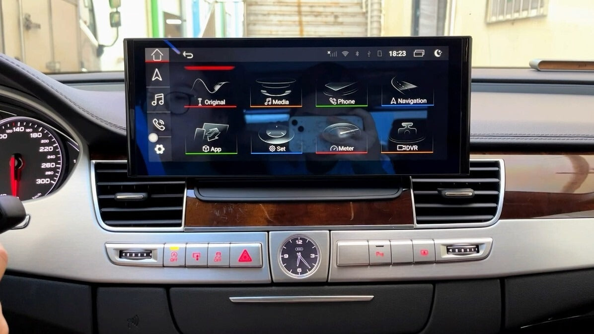 12.3" For Audi A8 S8 D3 D4 2002-2018 AERISAUTO for Apple Android screen and  Android Auto