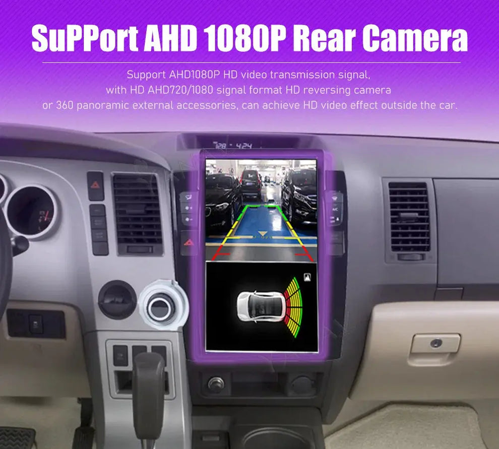 13.6" For Toyota Tundra 2007-2013 Tesla Style Car Radio AERISAUTO for Apple Android screen and Android Auto
