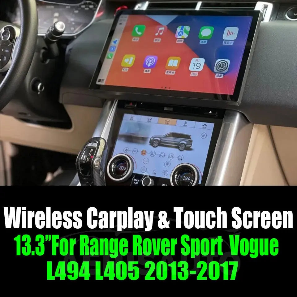 13.3"For Range Rover Sport / Vogue L494 L405 2013-2017 Android 13 AERISAUTO for Apple Android screen and  Android Auto Aerisauto