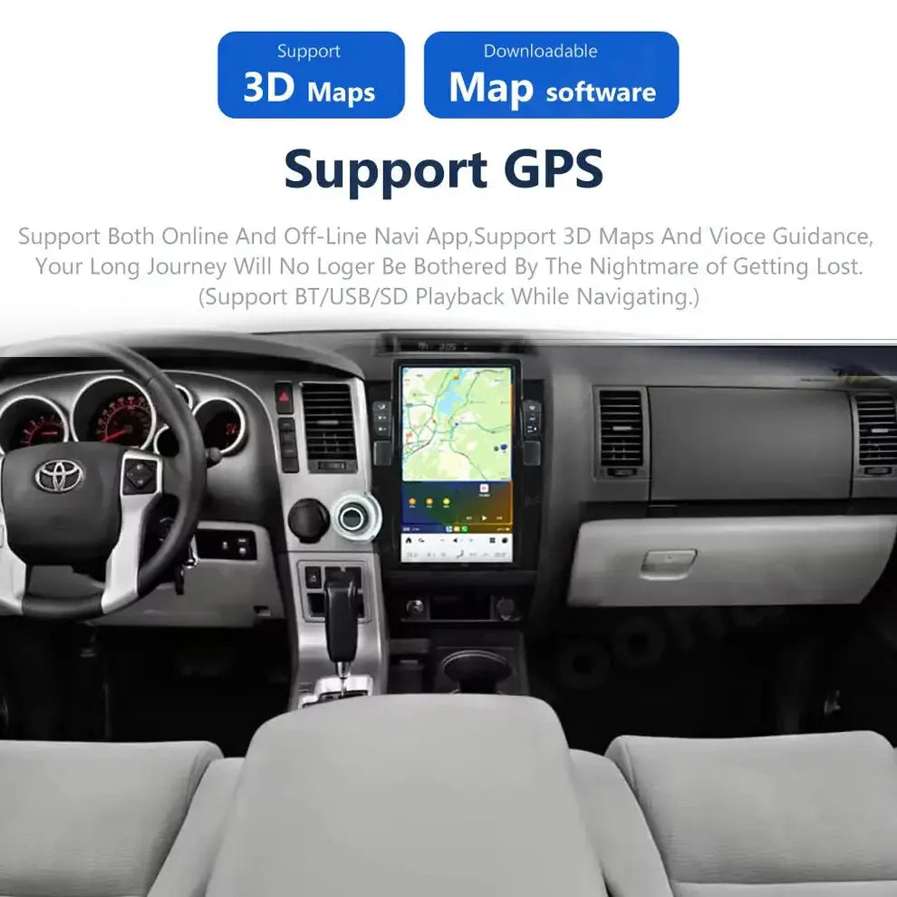 13.6" For Toyota Tundra 2007-2013 Tesla Style Car Radio AERISAUTO for Apple Android screen and Android Auto Aerisauto