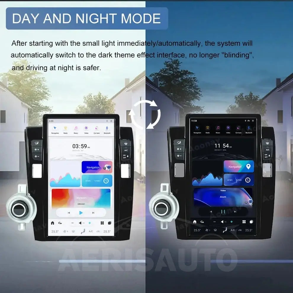 13.6" For Toyota Tundra 2007-2013 Tesla Style Car Radio AERISAUTO for Apple Android screen and Android Auto Aerisauto