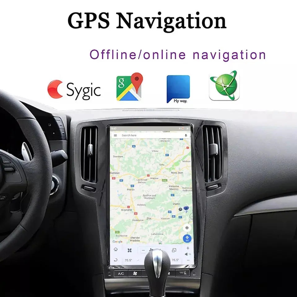 13.6"For Infiniti G35 2007-2013 Tesla Style Car Radio AERISAUTO for Apple Android screen and Android Auto Aerisauto