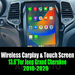 13.6"For Jeep Grand Cherokee 2010-2020 Tesla Style Car Radio AERISAUTO for Apple Android screen and Android Auto Aerisauto