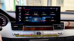 12.3" For Audi A8 S8 D3 D4 2002-2018 AERISAUTO for Apple Android screen and  Android Auto