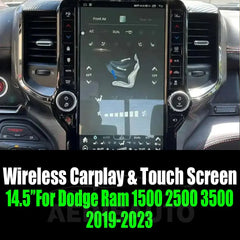14.5''For Dodge Ram 1500 2500 3500 2019-2023 AERISAUTO for Apple Android screen and  Android Auto Aerisauto