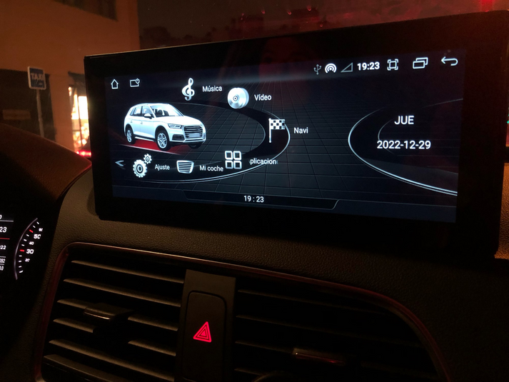 Autoradio Android 10, écran tactile 12,3 pouces, navigation MMI 2G, pour Audi A4 B8 A5 B7 B9 (2007, 2008, 2010, 2011, 2016) 