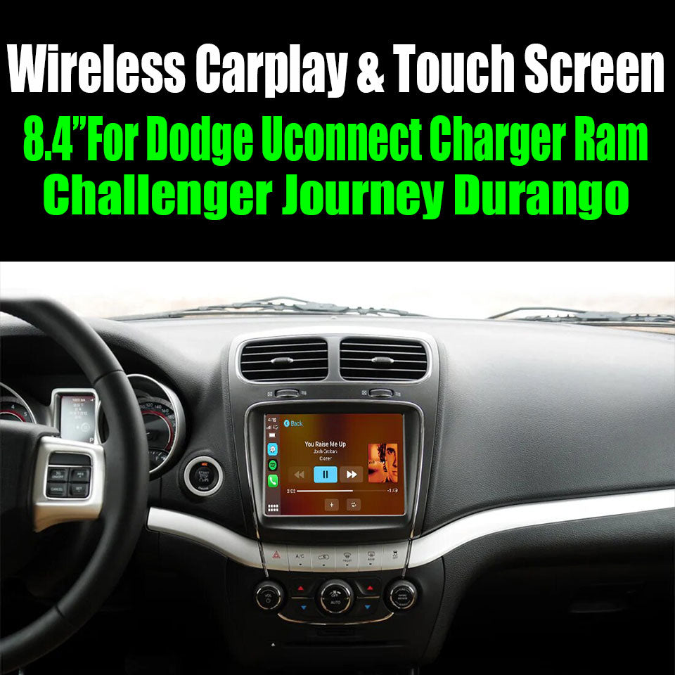 8.4"For Dodge Uconnect Charger Ram Challenger Journey Durango AERISAUTO for Apple Android screen and  Android Auto