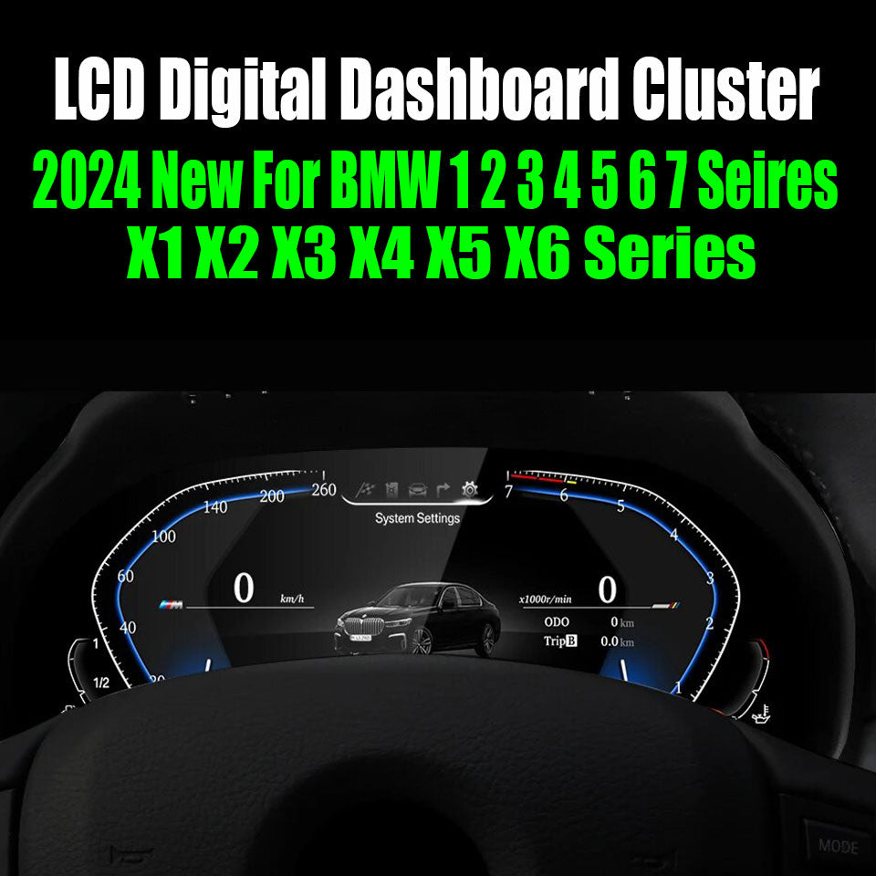 2024 New For BMW 1/2/3/4/5/6/7 Seires X1/X2/X3/X4/X5/X6 Series AERISAUTO for LCD Digital Dashboard Cluster