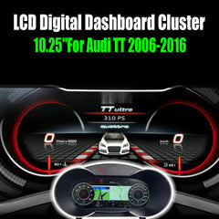 10.25''For Audi TT 2006-2016 AERISAUTO for LCD Digital Dashboard Cluster