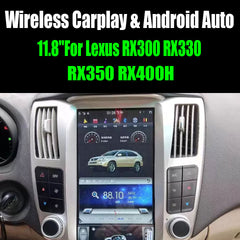 Autoradio Android Tesla vertical 11,8 pouces pour Lexus RX300, RX330, RX400h (2004-2008)