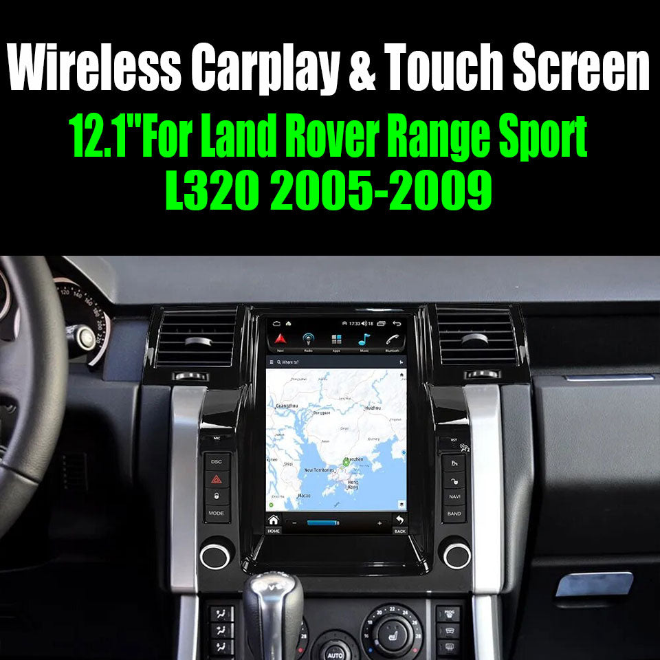 12.1''For Land Rover Range Sport L320 2005-2009 Android 13.0 AERISAUTO for Apple Android screen and  Android Auto