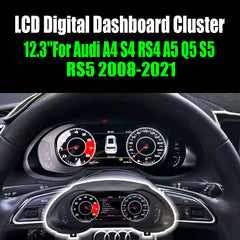 12.3''For Audi A4 S4 RS4 A5 Q5 S5 RS5 2008-2021 AERISAUTO for LCD Digital Dashboard Cluster