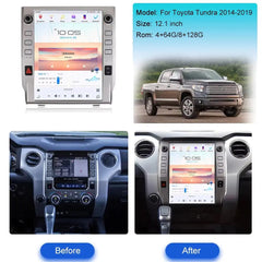 12.1"For Toyota Tundra 2014-2021 Tesla Style Car Radio AERISAUTO for Apple Android screen and Android Auto