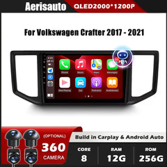 9''For Volkswagen Crafter 2017-2021 AERISAUTO for Apple Android screen and  Android Auto