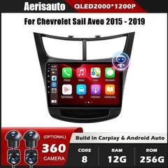 9''For Chevrolet Sail Aveo 2015-2019 AERISAUTO for Apple Android screen and  Android Auto