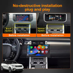 13.3"For Land Rover Range Rover Evoque 2012-2018 AERISAUTO for Apple Android screen and  Android Auto