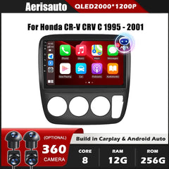 9''For Honda CR-V CRV C 1995-2001 AERISAUTO for Apple Android screen and  Android Auto