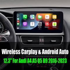 12.3'' For Audi A4 A5 Q5 B9 2016-2023 AERISAUTO for Apple Android screen and  Android Auto